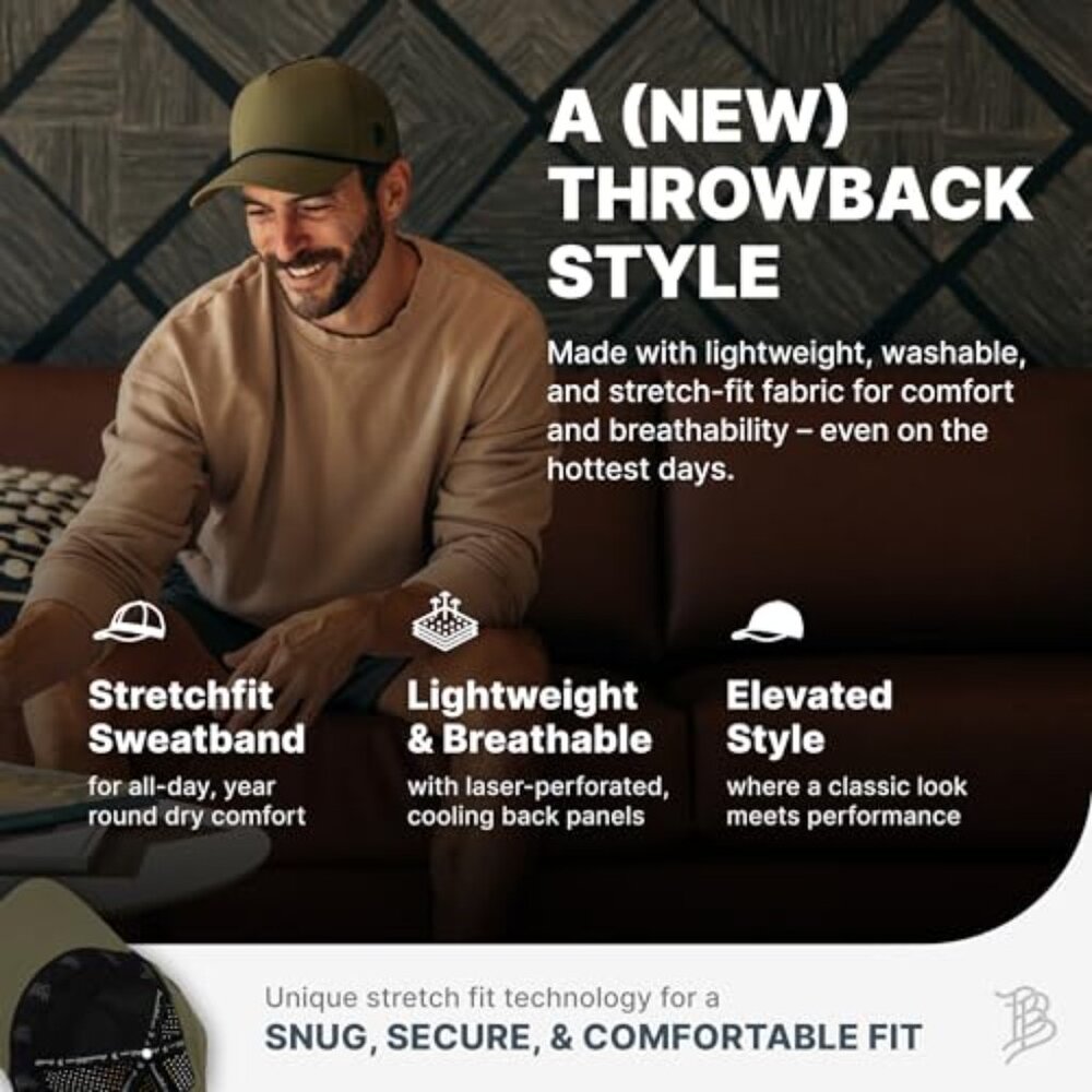 Lightweight Performance Baseball Cap Curved Bill … - image 5